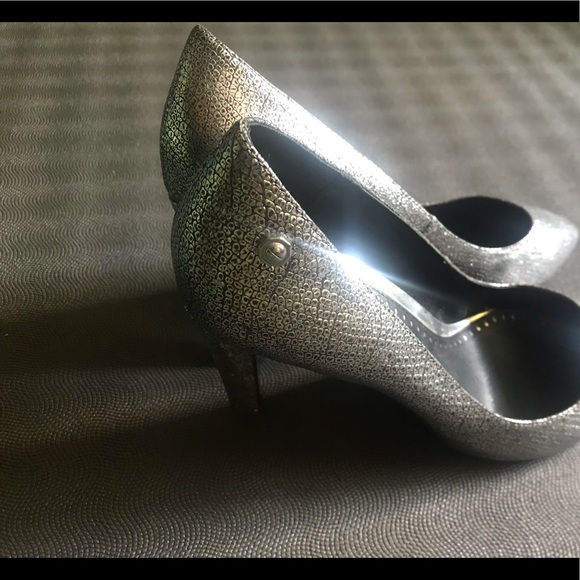 Diesel D-Mabell Metallic Pointed Toe Heels Size 40 - Picture 6 of 7